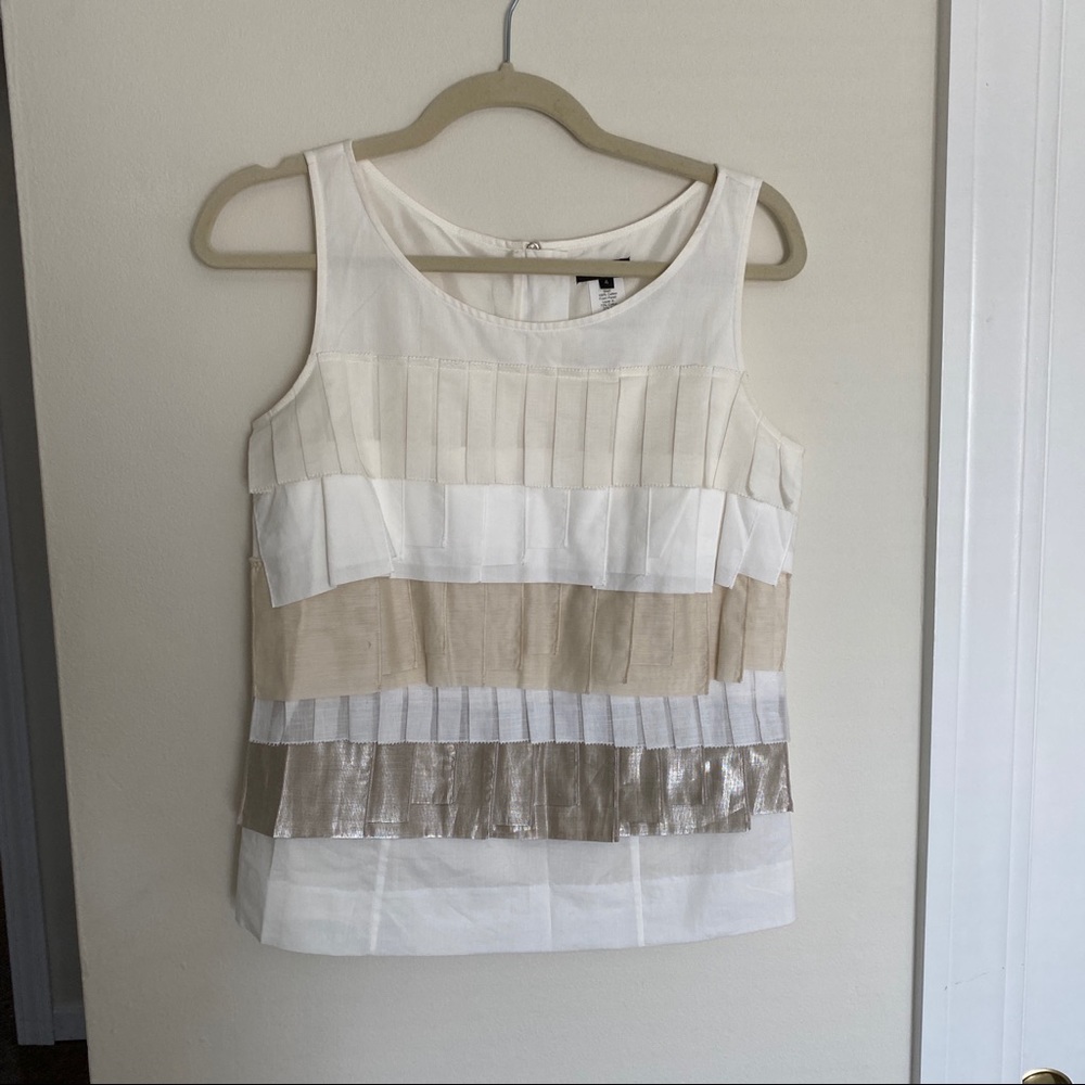 JCrew Collection Cotton Tiered Fringe